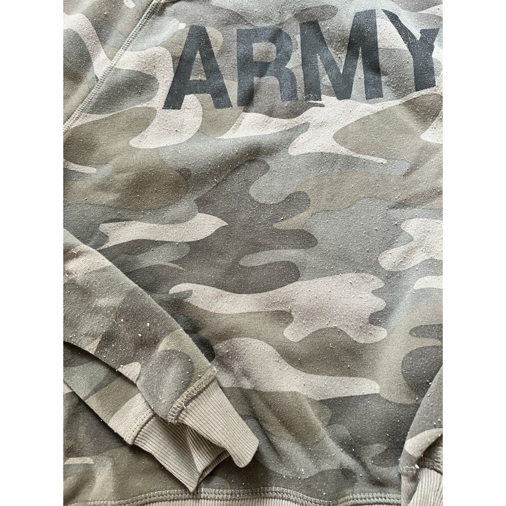 Women's U.S. ARMY Licensed, Fleece Lined Camo Sweatshirt GREEN - SMALL - Picture 2 of 4